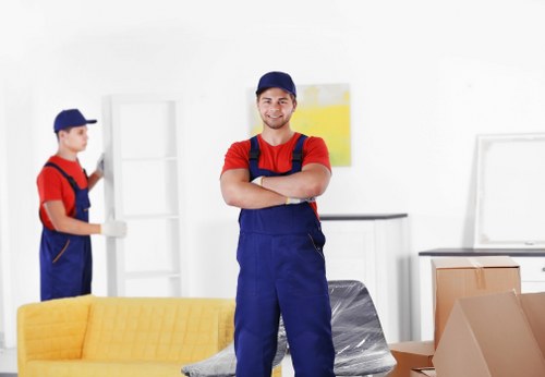 Local removal team working on a residential move in White City