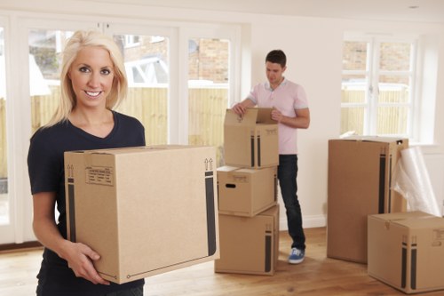 Charity donation items prepared during a White City clearance
