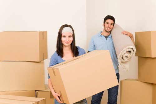 Careful packing materials used for fragile items in a move