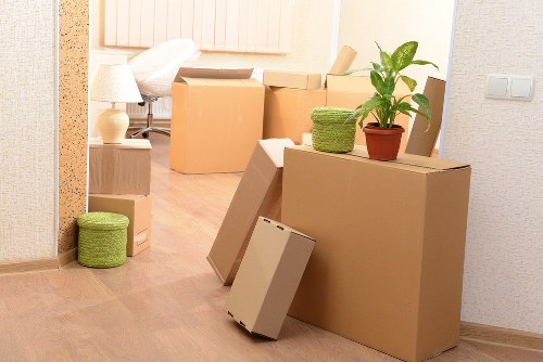 Whitecity man and van transporting furniture and boxes