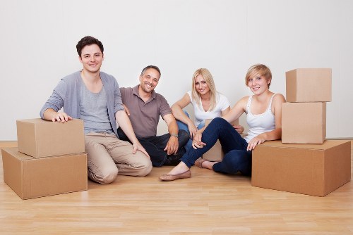 Organized moving boxes and packing materials used in Whitecity relocation services