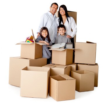 Fragile items and boxes arranged for secure flat removals in Whitecity